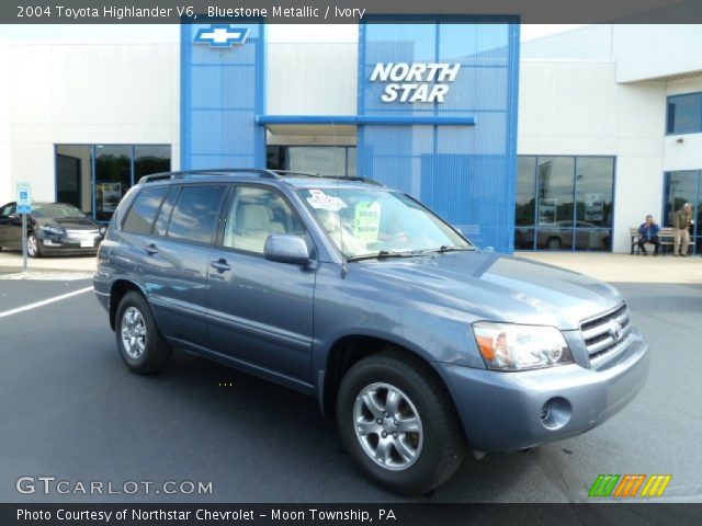 2004 Toyota Highlander V6 in Bluestone Metallic