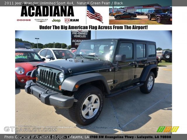 2011 Jeep Wrangler Unlimited Sport 4x4 in Natural Green Pearl