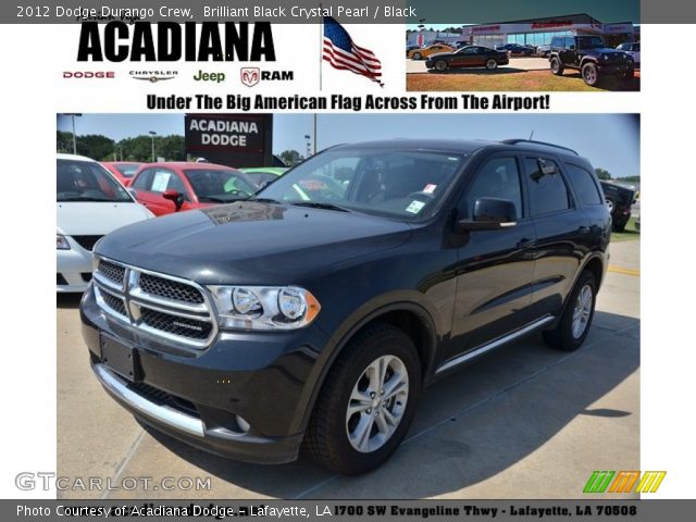 2012 Dodge Durango Crew in Brilliant Black Crystal Pearl