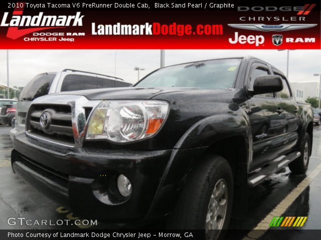 2010 Toyota Tacoma V6 PreRunner Double Cab in Black Sand Pearl
