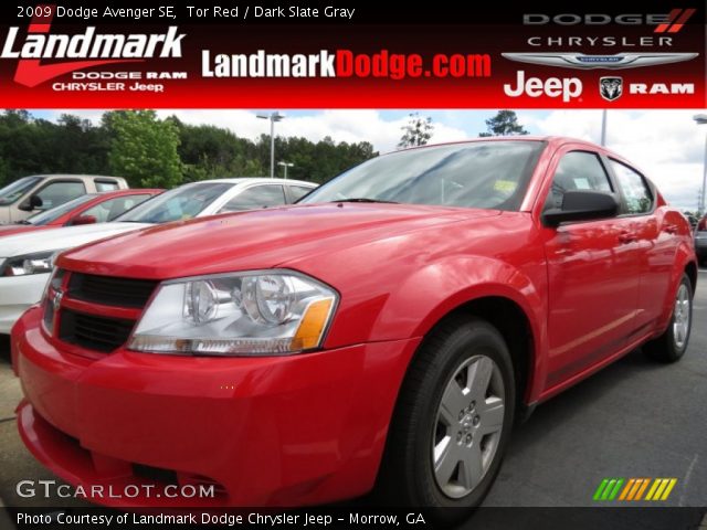 2009 Dodge Avenger SE in Tor Red