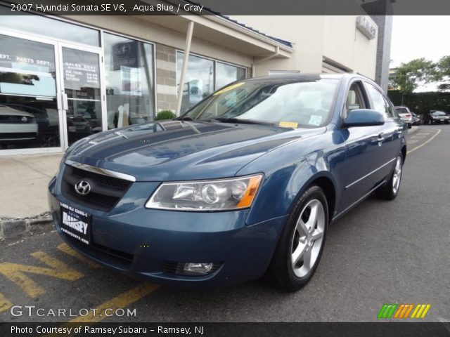 2007 Hyundai Sonata SE V6 in Aqua Blue