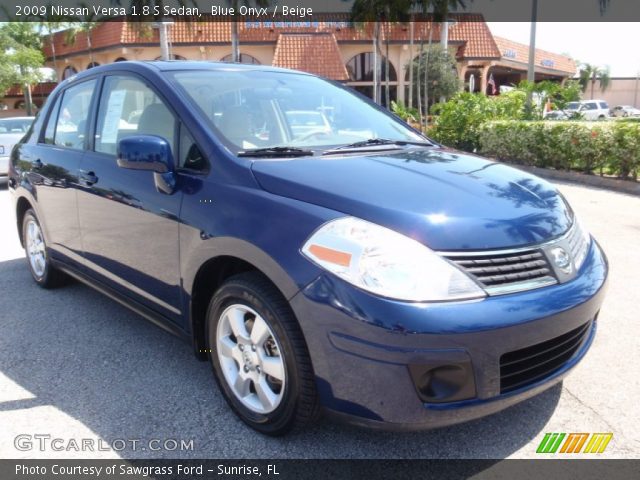 2009 Nissan Versa 1.8 S Sedan in Blue Onyx