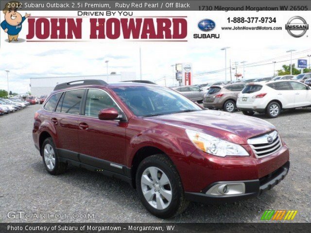 2012 Subaru Outback 2.5i Premium in Ruby Red Pearl