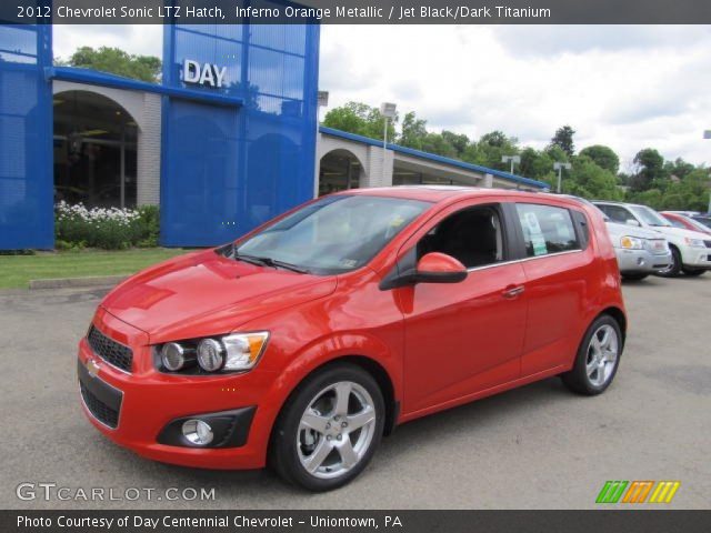2012 Chevrolet Sonic LTZ Hatch in Inferno Orange Metallic