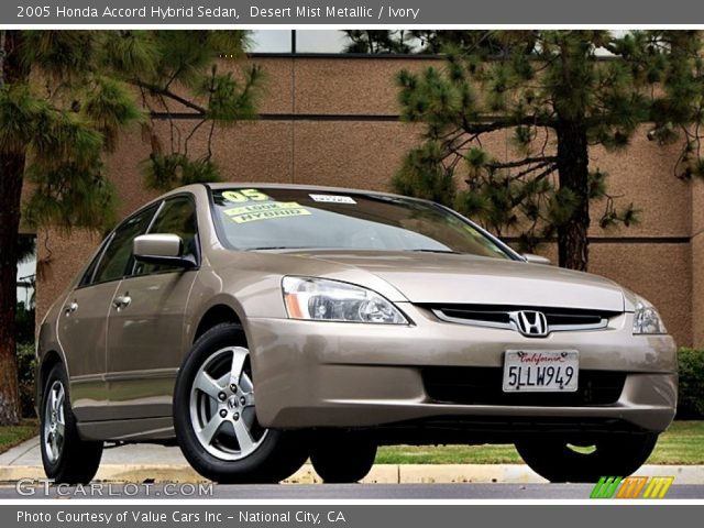 2005 Honda Accord Hybrid Sedan in Desert Mist Metallic