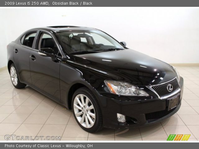 2009 Lexus IS 250 AWD in Obsidian Black