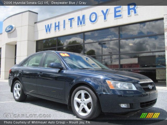 2006 Hyundai Sonata GLS V6 in Deepwater Blue