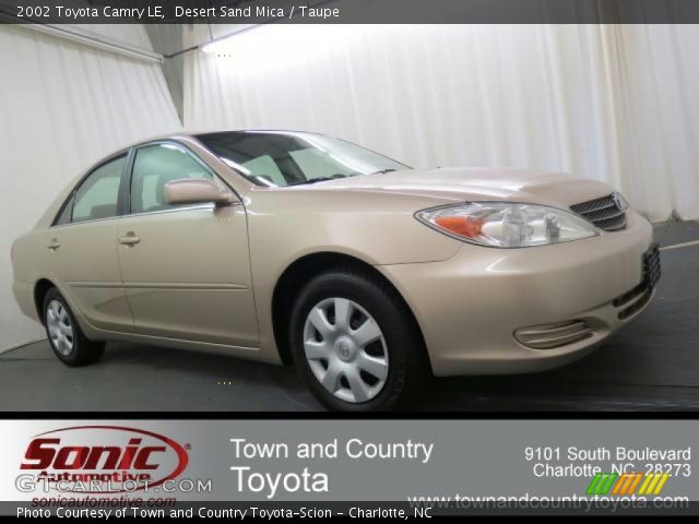 2002 Toyota Camry LE in Desert Sand Mica