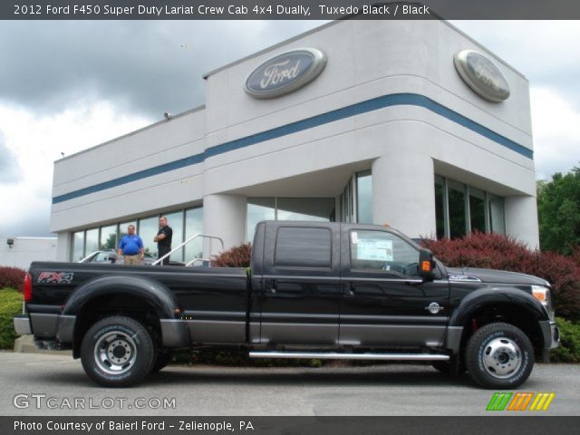 2012 Ford F450 Super Duty Lariat Crew Cab 4x4 Dually in Tuxedo Black