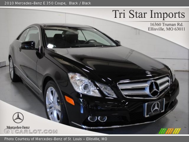 2010 Mercedes-Benz E 350 Coupe in Black