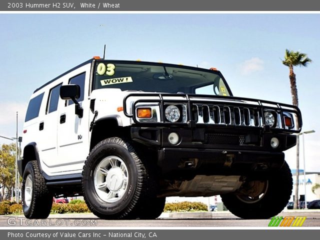 2003 Hummer H2 SUV in White
