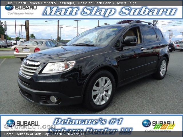 2009 Subaru Tribeca Limited 5 Passenger in Obsidian Black Pearl