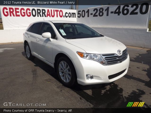 2012 Toyota Venza LE in Blizzard White Pearl