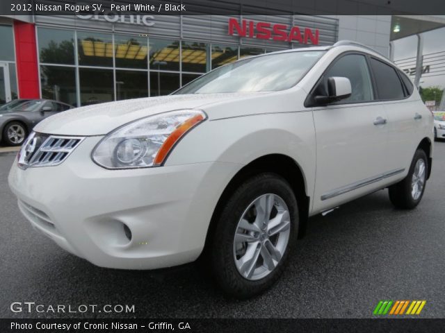 2012 Nissan Rogue SV in Pearl White