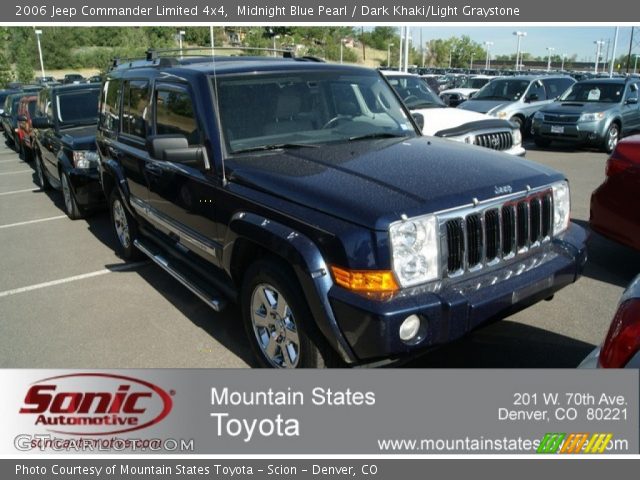 2006 Jeep Commander Limited 4x4 in Midnight Blue Pearl