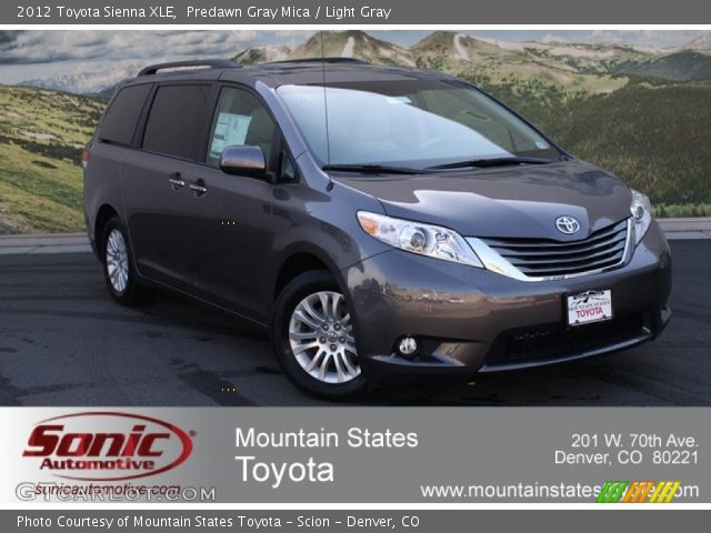 2012 Toyota Sienna XLE in Predawn Gray Mica