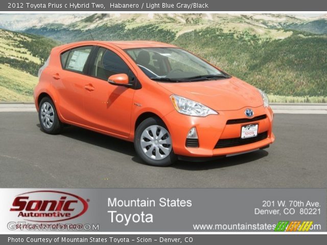 2012 Toyota Prius c Hybrid Two in Habanero