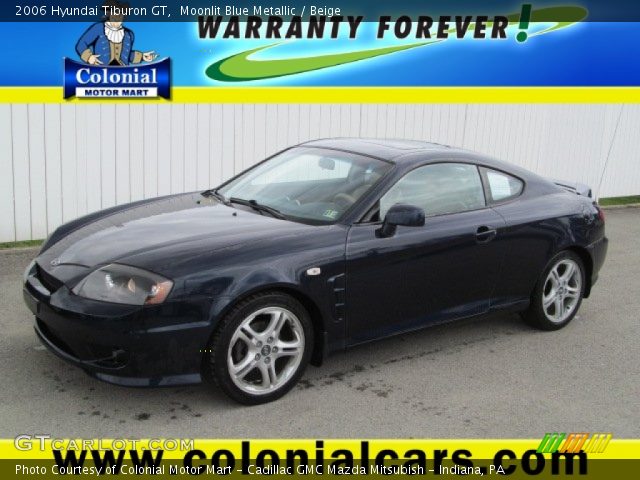 2006 Hyundai Tiburon GT in Moonlit Blue Metallic