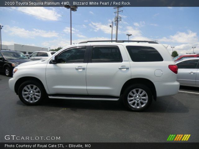 2010 Toyota Sequoia Platinum 4WD in Blizzard White Pearl