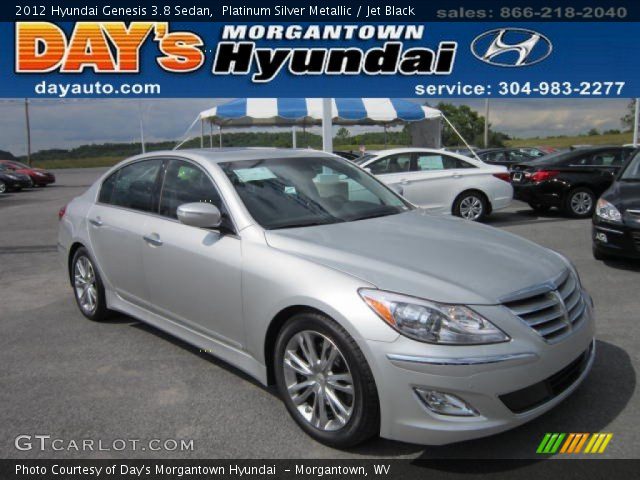 2012 Hyundai Genesis 3.8 Sedan in Platinum Silver Metallic