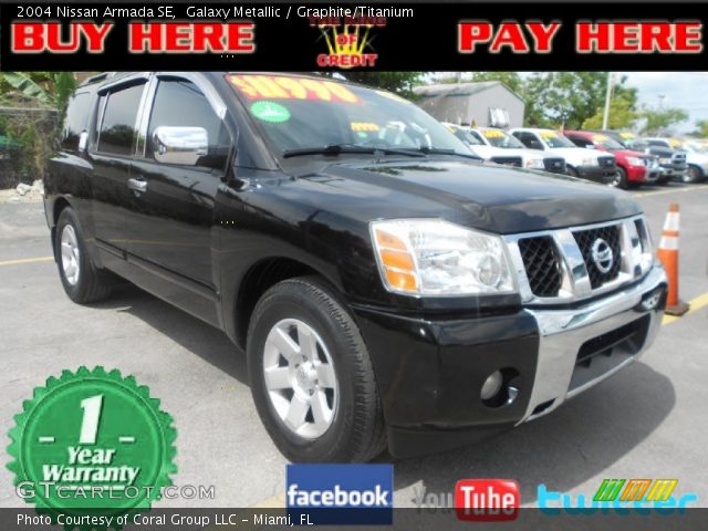 2004 Nissan Armada SE in Galaxy Metallic