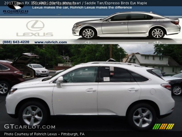 2013 Lexus RX 350 AWD in Starfire White Pearl