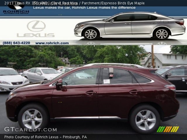 2013 Lexus RX 350 AWD in Claret Red Mica