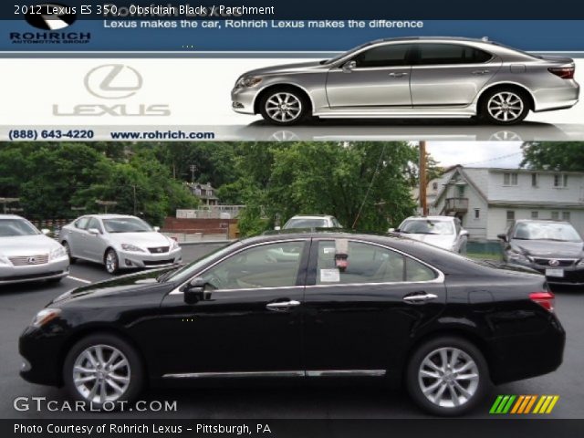 2012 Lexus ES 350 in Obsidian Black