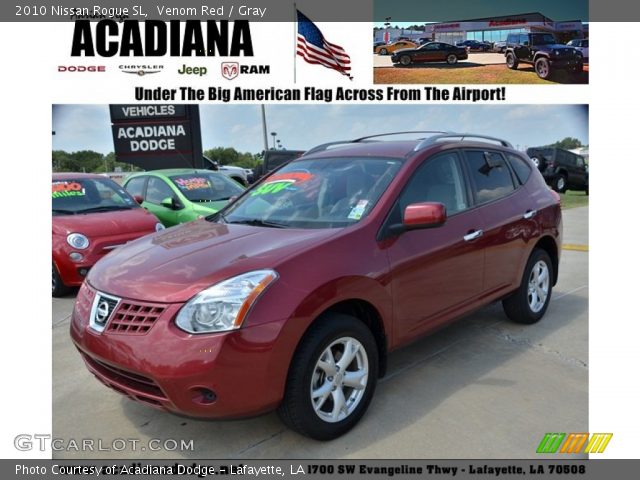 2010 Nissan Rogue SL in Venom Red