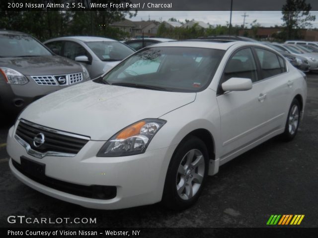 2009 Nissan altima winter frost pearl #8