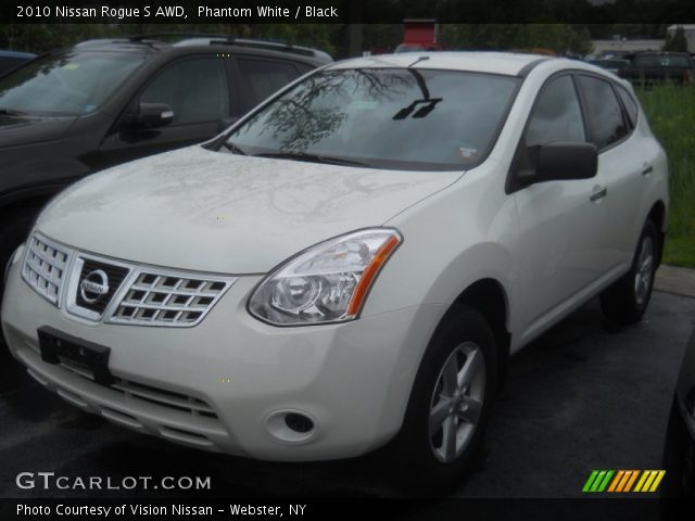 2010 Nissan Rogue S AWD in Phantom White