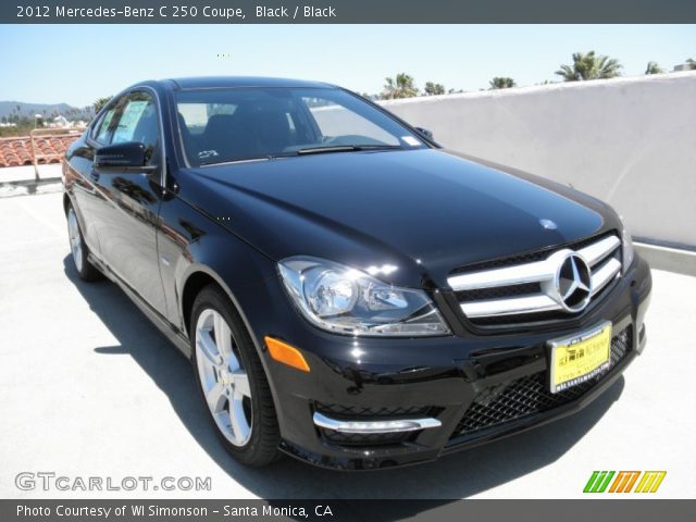2012 Mercedes-Benz C 250 Coupe in Black