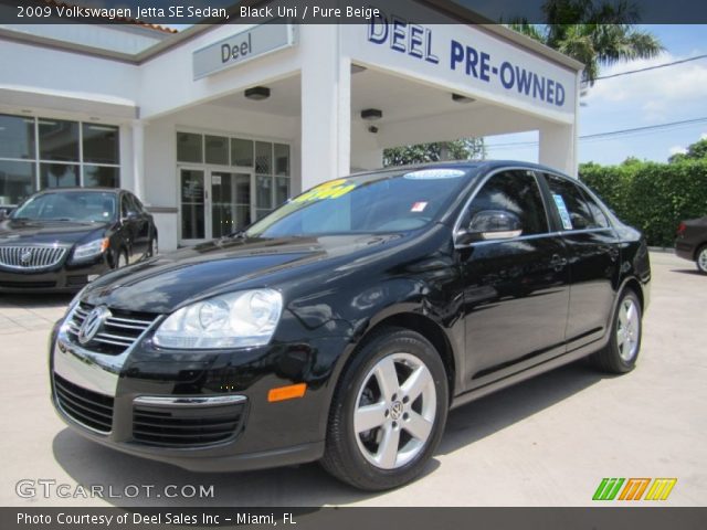 2009 Volkswagen Jetta SE Sedan in Black Uni