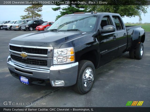 2008 Chevrolet Silverado 3500HD LTZ Crew Cab 4x4 Dually in Black