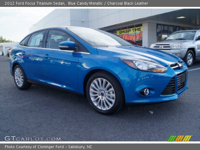 2012 Ford Focus Titanium Sedan in Blue Candy Metallic