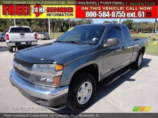 2007 Chevrolet Colorado LS Extended Cab in Blue Granite Metallic