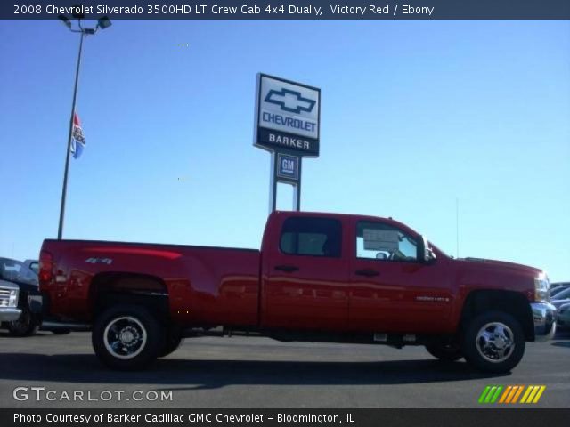 2008 Chevrolet Silverado 3500HD LT Crew Cab 4x4 Dually in Victory Red