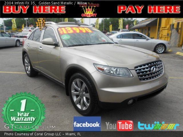 2004 Infiniti FX 35 in Golden Sand Metallic