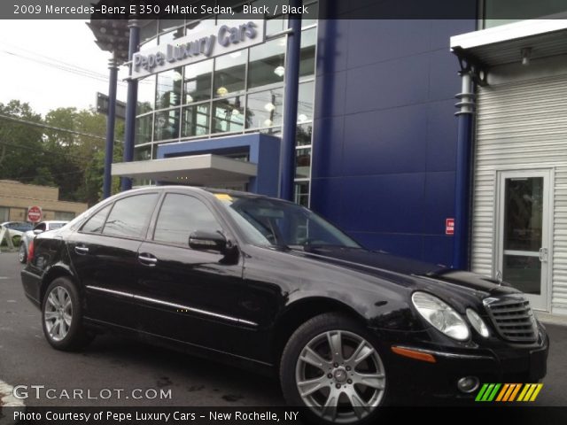 2009 Mercedes-Benz E 350 4Matic Sedan in Black