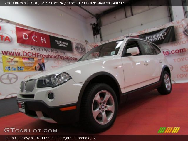 2008 BMW X3 3.0si in Alpine White