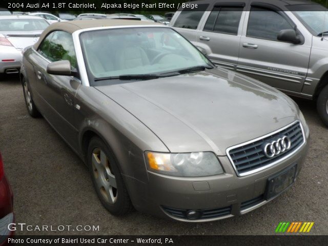 2004 Audi A4 1.8T Cabriolet in Alpaka Beige Pearl Effect