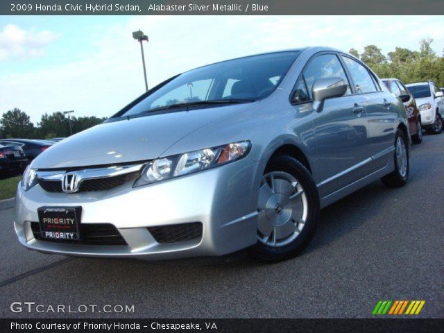 2009 Honda Civic Hybrid Sedan in Alabaster Silver Metallic