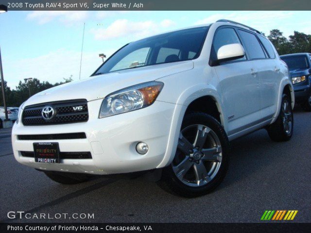 2008 Toyota RAV4 Sport V6 in Super White
