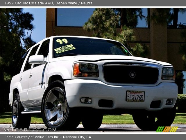 1999 Cadillac Escalade 4WD in Aspen White