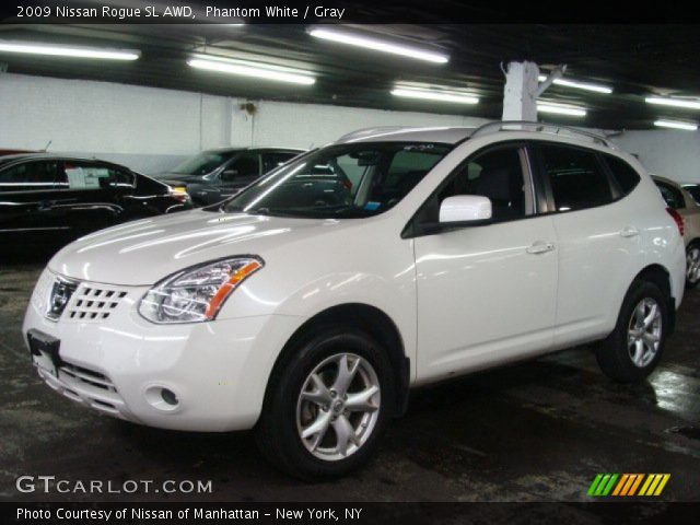 2009 Nissan Rogue SL AWD in Phantom White