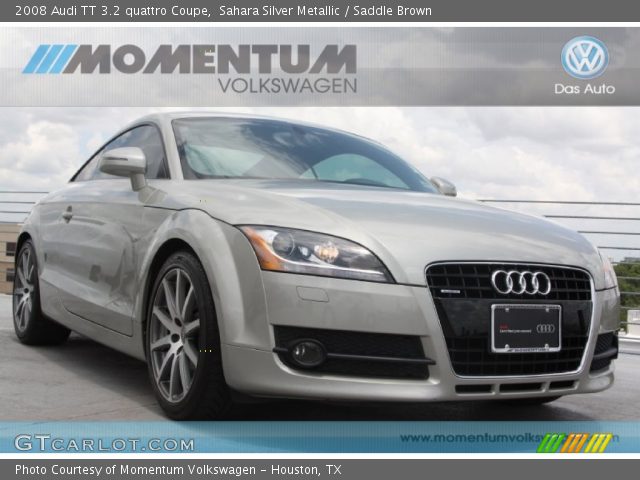 2008 Audi TT 3.2 quattro Coupe in Sahara Silver Metallic