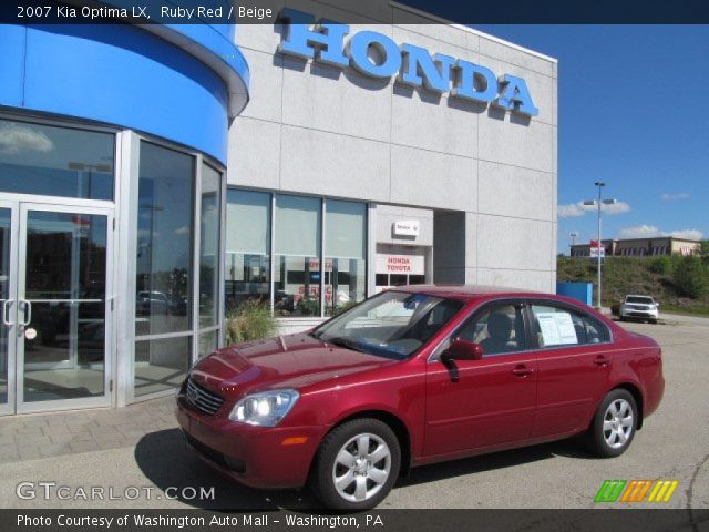 2007 Kia Optima LX in Ruby Red