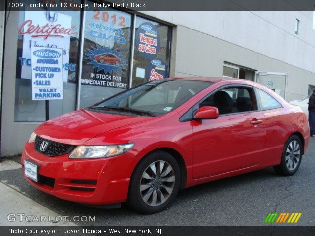 2009 Honda Civic EX Coupe in Rallye Red