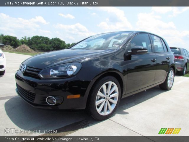 2012 Volkswagen Golf 4 Door TDI in Black